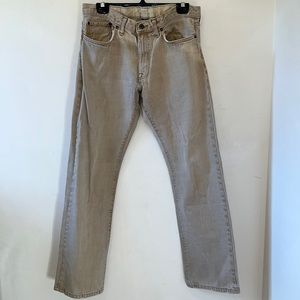 Eddie Bauer Men’s 33W 32L Tan Denim Jeans